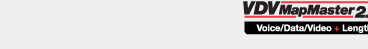 VDV MapMaspter 2.0 Logo - Voice/Data/Video + Length