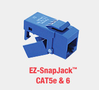 EZ-SnapJack&trade; CAT5e & 6
