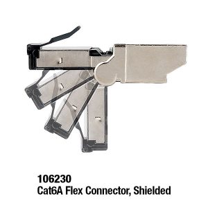 106230 Cat6A Flex Connector, Shielded