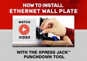 How to install an ethernet wall plate