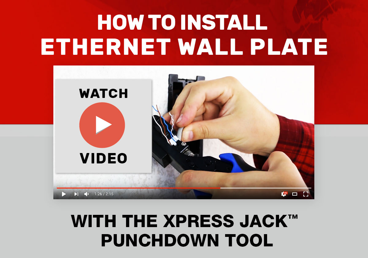 How to install an wall plate Platinum Tools®