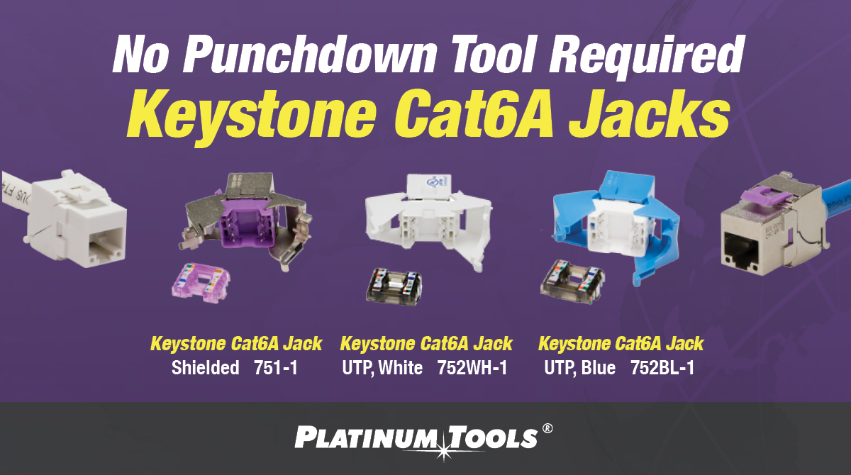 Keystone Cat6A Jacks