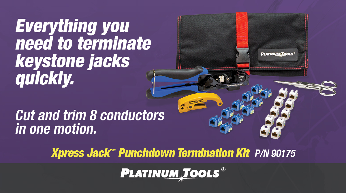 Xpress Jack Punchdown Termination Kit Platinum Tools®