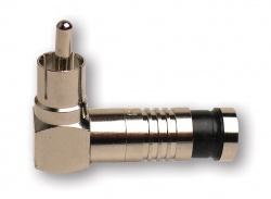 RCA-Type Right Angle Nickel SealSmart Coaxial Compression Connectors