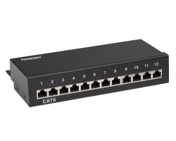 12 Port Cat6 Shielded Patch Panel