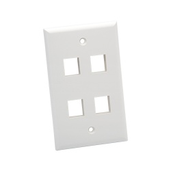 Standard Wall Plate, 4 Port