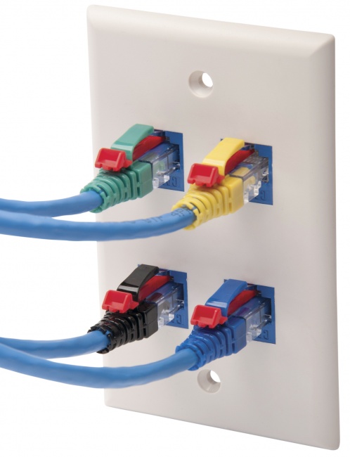 Blue Standard RJ45//EZ-RJ45 Cat6 Platinum Tools 100042B-C Platinum EZ-Data Lock Set