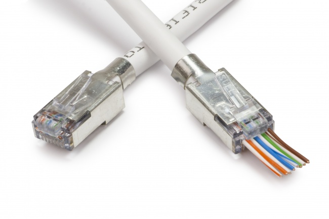 EZ rj45 Connector cat6 rj 45 ethernet Cable Plug cat5e utp 8P8C cat 6 Network 8pin unshielded Modular cat5 Terminal,CAT6,50pcs 